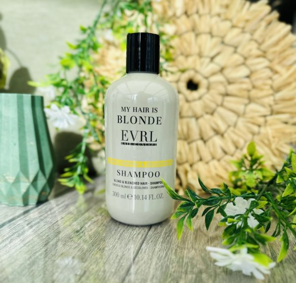 EVRL Blond & Bleached Hair Shampoo – Neutraliseert ongewenste tinten, herstelt en hydrateert voor stralend, gezond blond haar. ✨💛